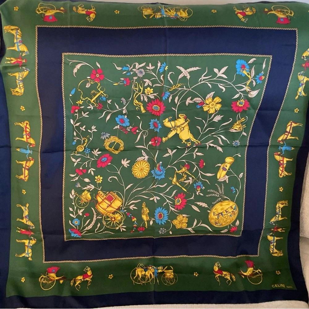 Celine Paris Vintage Scarf - Picture 3 of 3